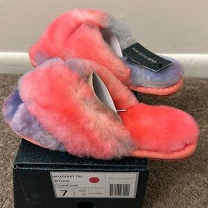 Emu Coral and Purple Women's Slippers